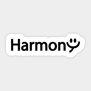 Harmony living in harmony Sticker